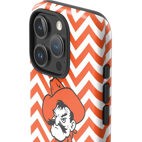 Oklahoma State University Chevron Print iPhone 16 Pro Max Impact Case